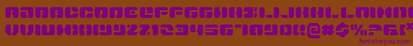 Dan Font – Purple Fonts on Brown Background