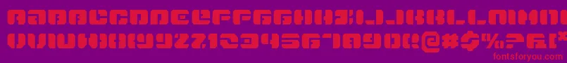 Dan Font – Red Fonts on Purple Background
