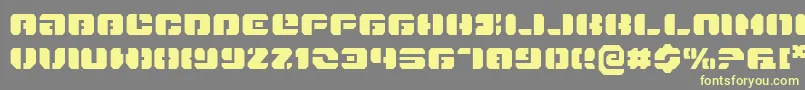 Dan Font – Yellow Fonts on Gray Background