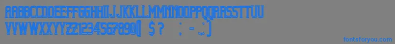 BeholderOutlineFilled Font – Blue Fonts on Gray Background