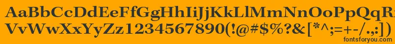 KeplerstdSemiboldext Font – Black Fonts on Orange Background