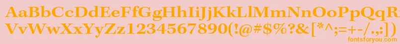 KeplerstdSemiboldext Font – Orange Fonts on Pink Background