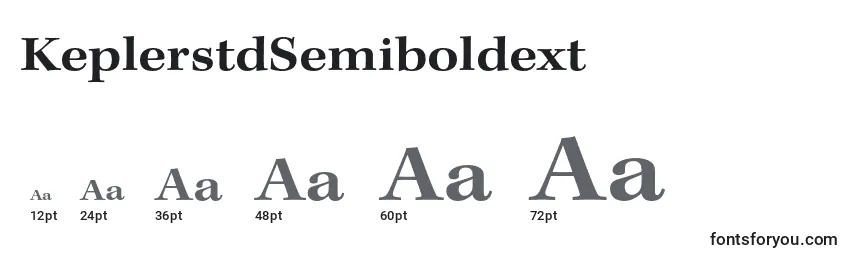 Größen der Schriftart KeplerstdSemiboldext