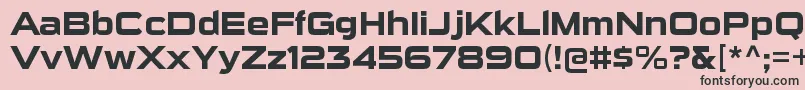 Police SuigenerisrgBold – polices noires sur fond rose