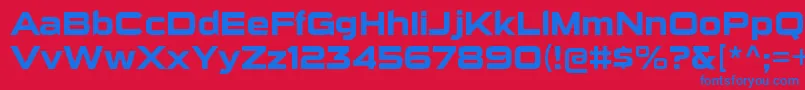 SuigenerisrgBold Font – Blue Fonts on Red Background