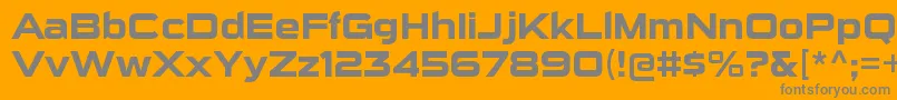 Police SuigenerisrgBold – polices grises sur fond orange
