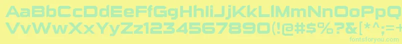 En savoir plus sur la police SuigenerisrgBold Police SuigenerisrgBold – polices vertes sur fond jaune