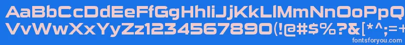 SuigenerisrgBold Font – Pink Fonts on Blue Background