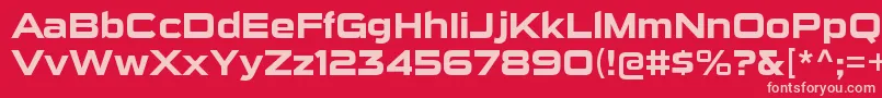 SuigenerisrgBold Font – Pink Fonts on Red Background