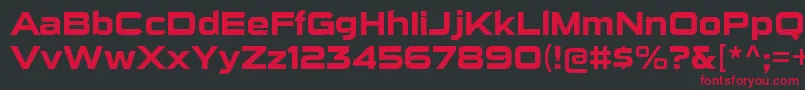 SuigenerisrgBold Font – Red Fonts on Black Background