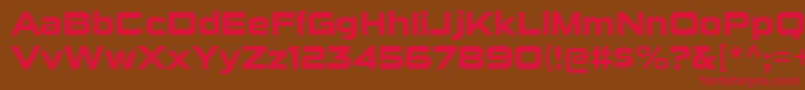 SuigenerisrgBold Font – Red Fonts on Brown Background