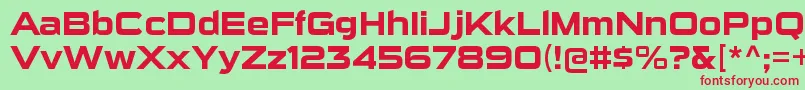 SuigenerisrgBold Font – Red Fonts on Green Background
