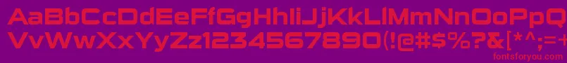SuigenerisrgBold Font – Red Fonts on Purple Background