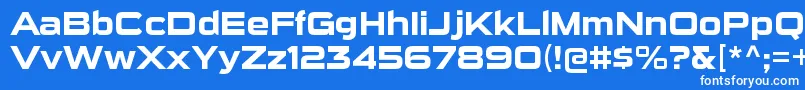 フォントSuigenerisrgBold – 青い背景に白い文字