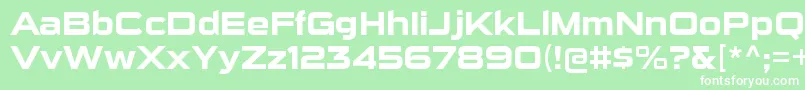 フォントSuigenerisrgBold – 緑の背景に白い文字