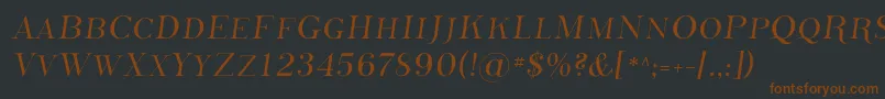 PhosphorusSulphide Font – Brown Fonts on Black Background
