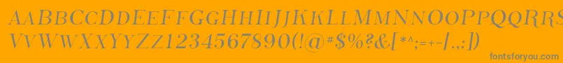 PhosphorusSulphide Font – Gray Fonts on Orange Background