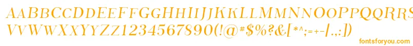 Шрифт PhosphorusSulphide – оранжевые шрифты на белом фоне