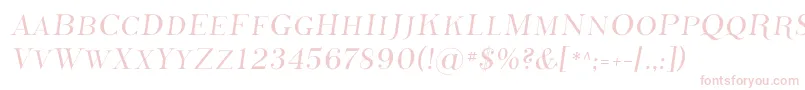 Шрифт PhosphorusSulphide – розовые шрифты на белом фоне