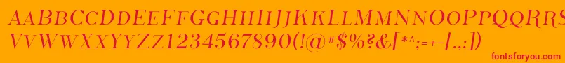PhosphorusSulphide Font – Red Fonts on Orange Background