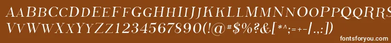 PhosphorusSulphide Font – White Fonts on Brown Background