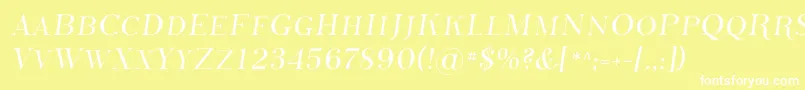 Шрифт PhosphorusSulphide – белые шрифты на жёлтом фоне