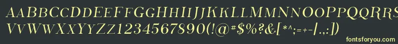 Шрифт PhosphorusSulphide – жёлтые шрифты на чёрном фоне