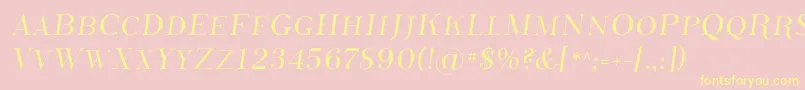 PhosphorusSulphide Font – Yellow Fonts on Pink Background