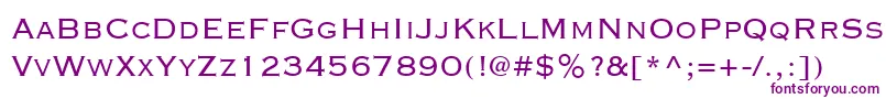 CopperplateLightSsiLight Font – Purple Fonts on White Background