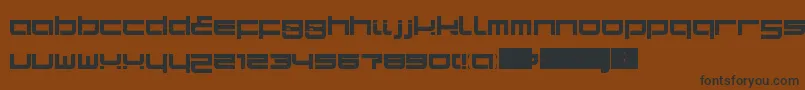 SampaLdr Font – Black Fonts on Brown Background
