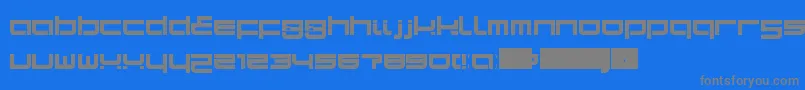 SampaLdr Font – Gray Fonts on Blue Background