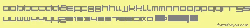 SampaLdr Font – Gray Fonts on Yellow Background