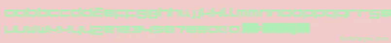 SampaLdr Font – Green Fonts on Pink Background