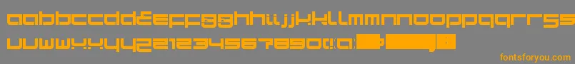 SampaLdr Font – Orange Fonts on Gray Background