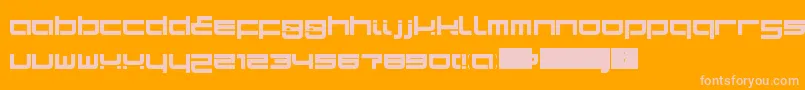 SampaLdr Font – Pink Fonts on Orange Background