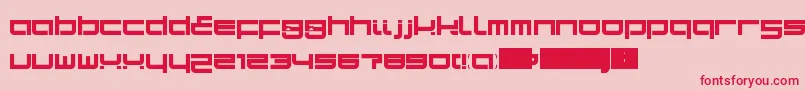 SampaLdr Font – Red Fonts on Pink Background