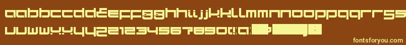 SampaLdr Font – Yellow Fonts on Brown Background
