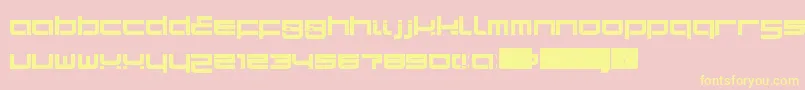SampaLdr Font – Yellow Fonts on Pink Background