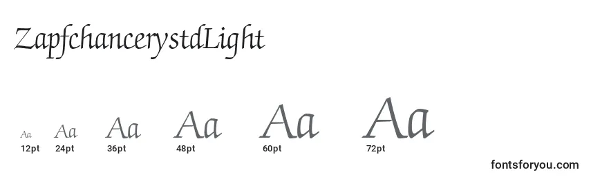 ZapfchancerystdLight Font Sizes