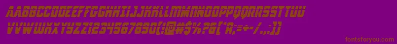 Antilleslaserital Font – Brown Fonts on Purple Background