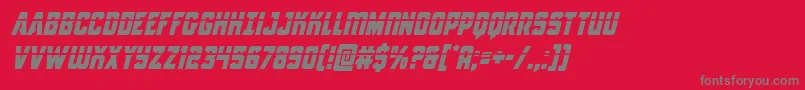 Antilleslaserital Font – Gray Fonts on Red Background