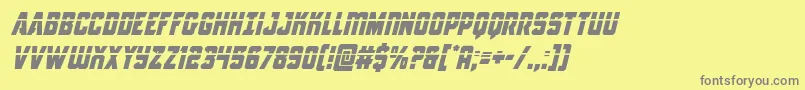 Antilleslaserital Font – Gray Fonts on Yellow Background