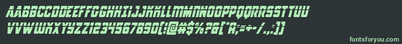 Antilleslaserital Font – Green Fonts on Black Background