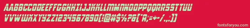 Antilleslaserital Font – Green Fonts on Red Background