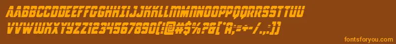 Antilleslaserital Font – Orange Fonts on Brown Background