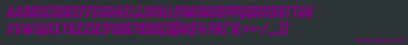 Antilleslaserital Font – Purple Fonts on Black Background