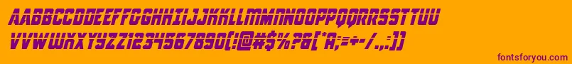 Antilleslaserital Font – Purple Fonts on Orange Background