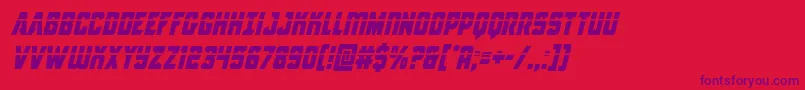 Antilleslaserital Font – Purple Fonts on Red Background