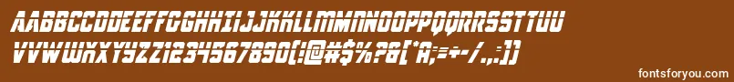 Antilleslaserital Font – White Fonts on Brown Background