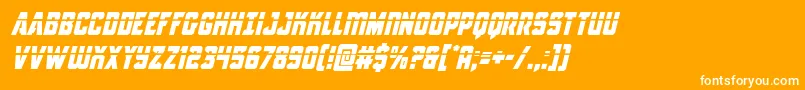 Antilleslaserital Font – White Fonts on Orange Background